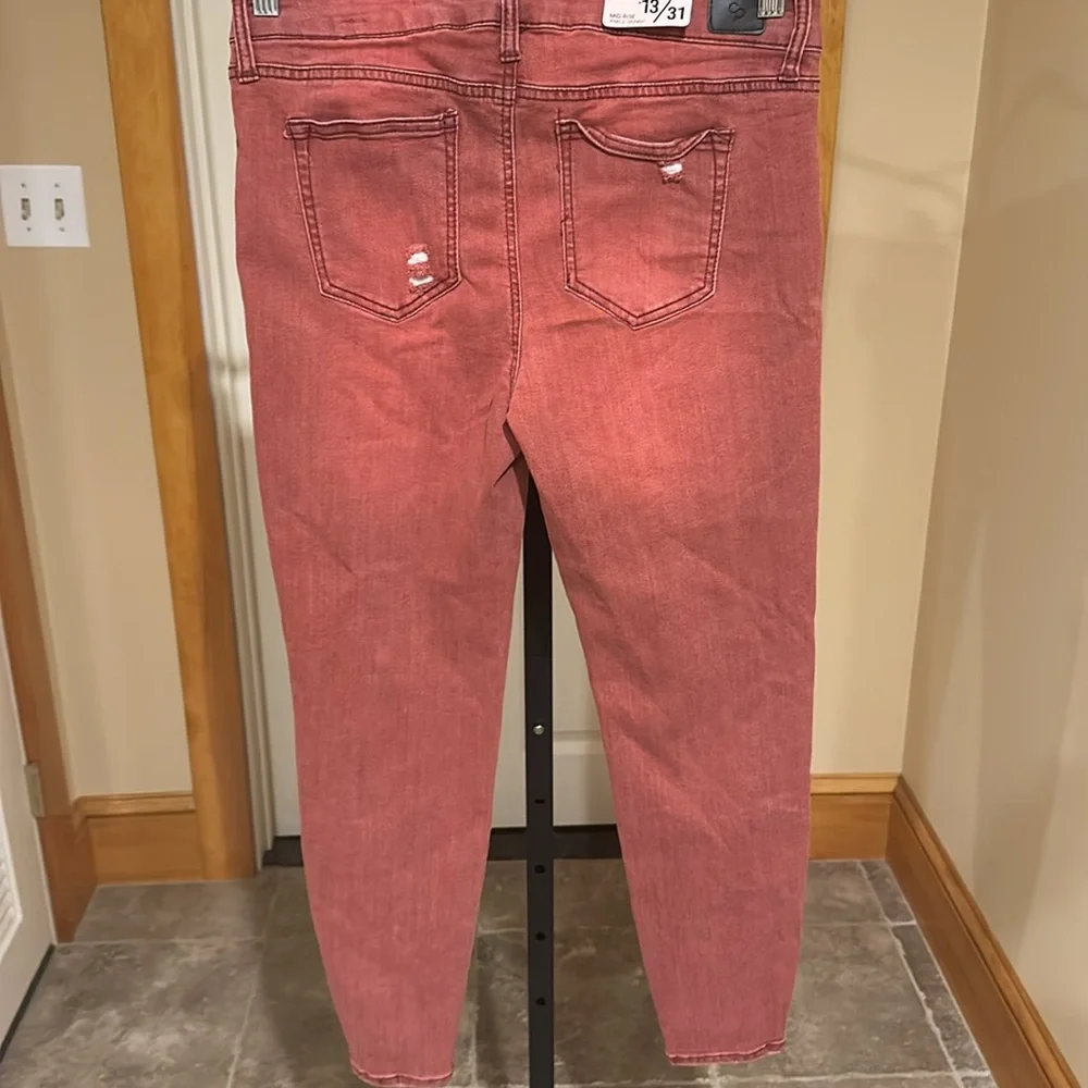 Body Sculpt junior’s Mid Rise Ankle Skinny Super Slimmer Jeans
